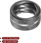 HARFINGTON 10" Pipe Wrench Nut Alloy Steel Replacement Parts for 10-inch Adjustable Pipe Wrench