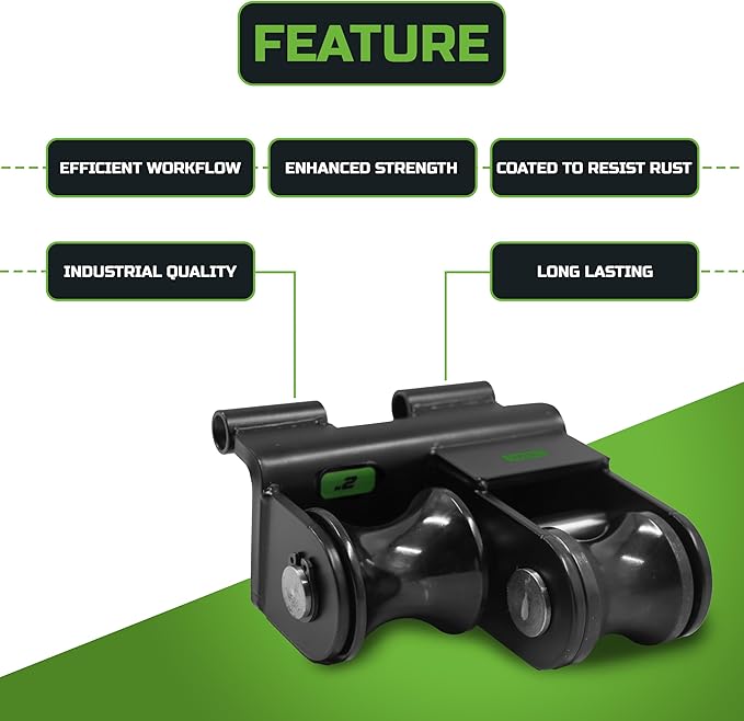 1-1/2"–2" Roller Support Set: Compatible with Greenlee 555 & Current Benders (Part #17984 & 21002), Heavy-Duty Steel Construction