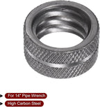 HARFINGTON Pipe Wrench Nut 14" Plumbing Wrench Replacement Knurl Nut High Carbon Steel