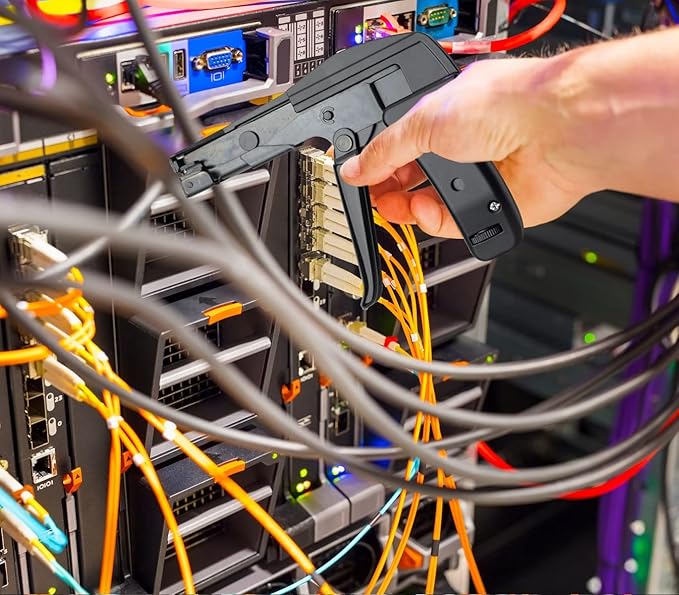 Paladin Tools PA45300 Stainless Steel Cable Tie Gun, Ergonomic Heavy Duty Zip Tie Gun Tool, Cut-off 5/65” to 1/4” Zip Ties (USA Quality Control)