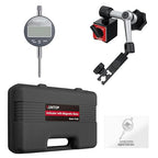 0-1inch/0.0005inch Dial Digital Indicator and 90lbs (40kg) Magnetic Base Magnetic Electronic Indicator with 3 Adjustable Joints 5/16 inch (8mm) Clamping Diameter for Lathe CNC 3D Printer