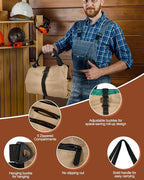 Vorhixa Leather Tooling Kit - Leather Working Tools & Stamps for Crafting, Cutting, Stamping, Sewing, Stitching, Engraving & Sanding - Complete Craft Kit for Adults and Begineers