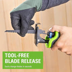 Greenworks 24V Brushless 1" Compact Reciprocating Saw (3,000 SPM), 2.0Ah Battery and Compact Charger Included