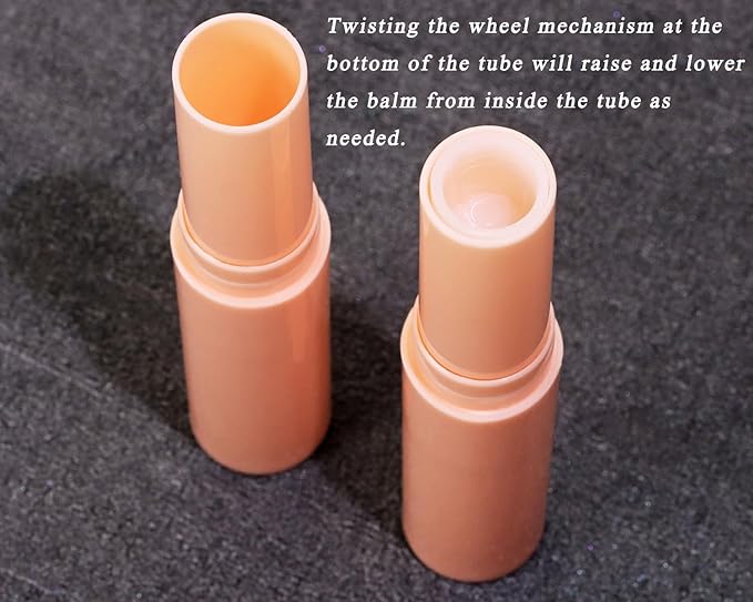 0.14oz Empty Flavored Lip Balm Container Tubes Plastic Homemade Moisturizing Lip Stick with Caps Bulk Fit for Women Adult DIY Making Supplies, 25 Count (Pink)-VeraVaultWomen