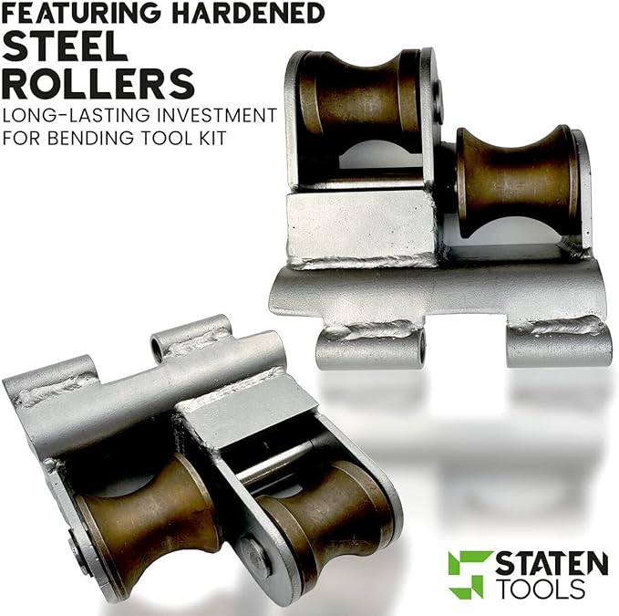 1-1/2"-2" Roller Support Set: Compatible with Greenlee 555/Current Benders (Replaces Parts 17984 & 21002), Heavy-Duty Steel Construction