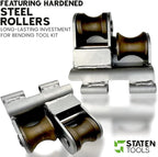 1-1/2"-2" Roller Support Set: Compatible with Greenlee 555/Current Benders (Replaces Parts 17984 & 21002), Heavy-Duty Steel Construction