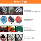 FLSEPAMB Drain Auger 25 Ft Plumbing Snake Snake Drain Clog Remove Tool Professional Sink Snake for Bathtub Drain, Kitchen Sink, Comes with Gloves and 25 Inch Snake Hair Clog Remover