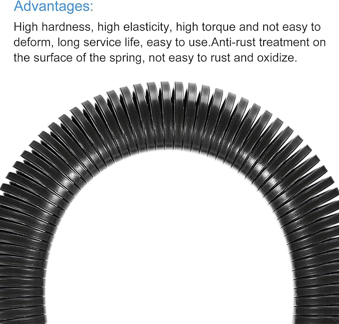 MECCANIXITY Spring Tube Bender OD 27.2 mm/1.1" Steel Spring Pipe Bending Tubes 520 mm/20.5" Long for 1" PVC Pipe(ID 28.2 mm) Home Renovations, Electrician Wiring Bending Pipe