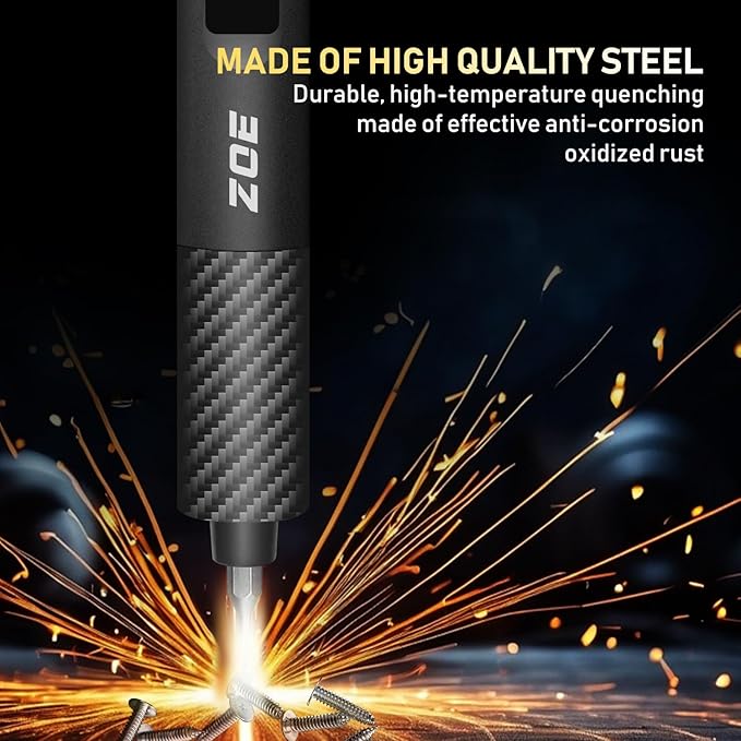 Small screwdriver set,71 in 1 electric screwdriver cordless with LED light,5 torque settings,MAX 0.6Nm,42 magnetic bit set,Crowbar and tweezers,Pc multi tool kit,Laptop,Phone repair kit