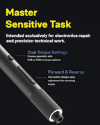 HOTO 25-in-1 ADV Mini Electric Screwdriver, Precision Screwdriver Set with LED & Dual Torque, Professional Repair Tools for Technicians, Engineers & DIY Electronics