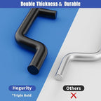 196 PCS Extra Thick Pegboard Hooks Set, Fit 1/4" Peg Board for Hanging Storage, Black Heavy Duty Metal Pegboard Accessories with Pegboard Bins for Garage Wall Organizer