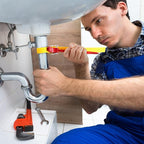 Strap Wrench Handle 8 Inches, Steel Handle Adjustable Strap Wrench for Replacing Water Filter, PVC Pipe Joints, Oil Filter, Swimming Pool Connection (Red Handle, Yellow Strap)