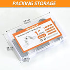 60PCS M25 Stainless Pipe Strap, 1 Inch Stainless Steel Conduit Clamps, 2 Hole Strap U Bracket Rigid Pipe Strap Metal U Clamp Conduit Strap Tension Clips U-tube Pipe Clamps（25mm）