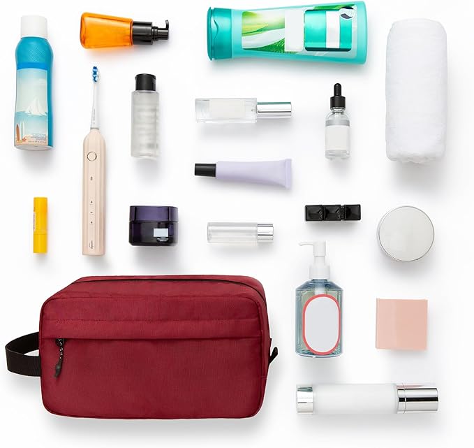Vorspack Travel Toiletry Bag for Men - Hanging Toiletries Bag Water Resistant Dopp Kit Travel Bag for Toiletries Accessories