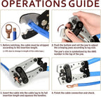 iCrimp Cable Lug Crimping Tool for Heavy Duty Wire Lugs, Battery Terminal, Copper Lugs AWG 8-1/0