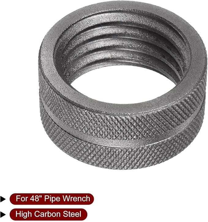 HARFINGTON 48" Pipe Wrench Nut Alloy Steel Replacement Parts for 48-inch Adjustable Pipe Wrench