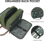 WANDF Travel Toiletry Bag for Men Large Toiletries Shaving Bag Water Resistant Hanging Dopp Kit Travel Accessories Bag for Women Men (Green)