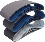 15 Pack 3 x 18 Inch Sanding Belts, 3x18 Silicon Carbide Sanding Belt, 5 Pcs Each of 600, 800, 1000 Grits Knife Sharpening Sander Belt