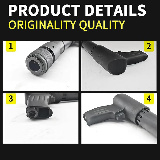 Air Hammer - 21PCS Air Chisels (Tapered Punches, Panel Cutter & Flat Chisel), 2500 BPM - for Car Repairs, Cutting Metal Sheets, Removing Wall Fixtures, Drilling Through Walls, Dismantling Nuts