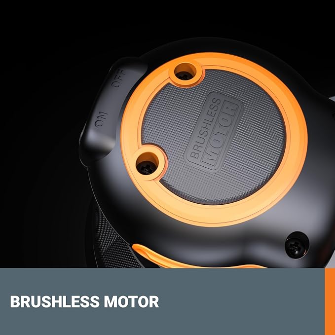 Worx 20V Cordless Random Orbital Sander, Brushless, 150/120/80 Grit Sanding Paper, Cordless Orbital Sander with 1 x 4.0 Ah Battery and 1 X 2 A Fast Charger, WX823L