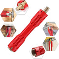 Faucet and Sink Installer（8-in-1）Multi-purpose Wrench Plumbing Tool for Toilet Bowl/Sink/Bathroom/Kitchen Plumbing Repair Installation Hand Tools(red)
