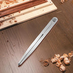 Alloy Leather Divider, Professional Navigation Divider Compass Geometry Tool, Metal Leather Work Scribe Tool Woodworking Drafting Carpenter Compass for Geometry