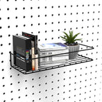 Pegboard Shelves, Peg Board Hooks, Organizer, for Storing A Variety of Tools, 2 Packs, Black