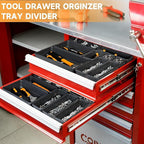 Tool Box Organizer Tray, Toolbox Desk Drawer Organizer, Tool Box Tray, Toolbox Organization Storage for Rolling Tool Chest (24 PCS)
