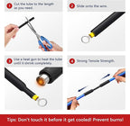 1/4inch Heat Shrink Tubing, 16.4 Ft 3:1 Heat Shrink Tube Dual Wall Adhesive Lined, Waterproof Marine Shrink Wrap Tubing, Electrical Industrial Automotive Sealing Heat Shrink Tubing for Wire Insulation