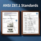 Clear Safety Glasses Bulk of 12,ANSI Z87.1 Impact Resistant Lens Eye Protection for Lab,Construction