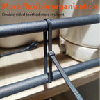 Zip Ties Assorted Size,500 Pack,6+8+12+14+18 Inch Double Sided Toothed,120 LBS Tensile Strength Heavy Duty Cable Wire Ties Self-Locking Adjustable Durable Nylon Tie Wraps for Indoor Outdoor White