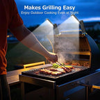 Rechargeable Magnetic Work light, 180° Rotate Mechanic Grill Light for Car Repair, BBQ,Emergency, Camping, Outdoor & Mechanics Tools