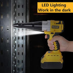 Cordless Rivet Gun Tool for Dewalt 20V Max Battery(No Battery), Brushless Electric Automatic Rivet Gun,Brushless Motor for Rivets 1/8'', 5/32'', 3/16", for Metal, Plastic and Leather