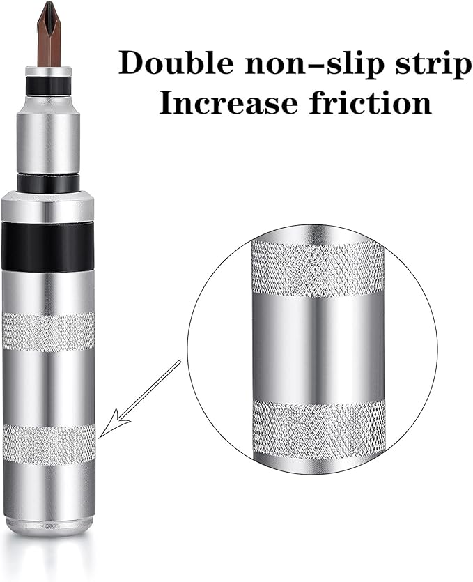 1/2" Hand Manual Reversible Impact Driver Set Extractor-12 PCS Impact Screwdriver S2 Steel Much More Durable Disengage Rusted Fasteners or Frozen Bolts Manual Impact Driver, PRO