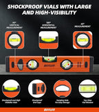 12" Level & Tool Aluminum Reinforced Torpedo Level (12inch)