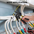 Zip Tie Tool, Tensioning and Cutting Tool for Fastening and Cutting Plastic or Nylon Cable Tie, Cable Tie Gun for Cable Management, Zip Tie Tightener with Ergonomic and Portable Design