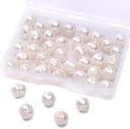 Natural Pearl Beads Potato 9-10mm White Freshwater Cultured Loose Gemstone Beads for DIY Jewelry Making 13.8''/Strand HQ