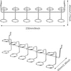 Ripeng Pegboard Screwdriver Holders Peg Board Organizer Accessories Multi Ring Tool Holders Six Tool Organizer Racks for Pegboard, Pliers(Silver,8 Pieces)
