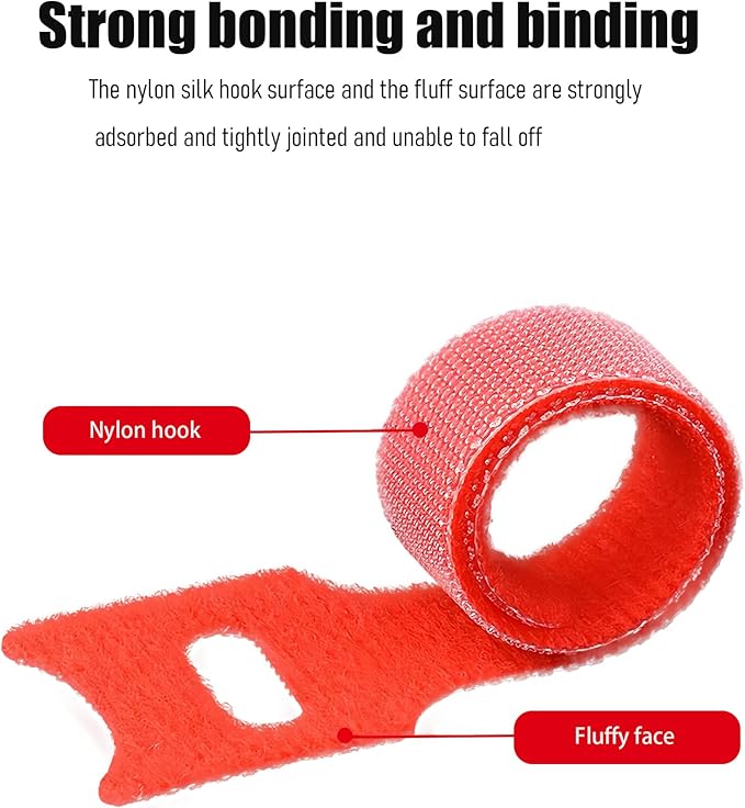 Cable Labels & Reusable Hook and Loop Fastening Ties Set - 30 Pcs Cord or Wire Labels & 30 Pieces Cable Tags for Electronics, Home & Office Cord Management