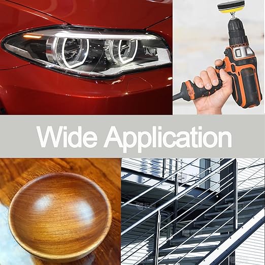 140Pcs 3 Inch Wet Dry Sanding Discs, Assorted 120 to 5000 Grit Silicon Carbide Hook & Loop Sandpaper with 1/4" Shank Sanding Pads and Foam Buffering Pad for Wood Metal Car Polishing & Finishing