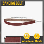 1 x 30 Inch Sanding Belt, 3 Pcs 150 Grit Knife Sharpener Belts Work Sharpening for Belt Sander Knife Carving Tool Metal Working