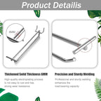 30 Pack Metal Scan Hook with Label Holder, Pegboard Hooks with Price Tag, Stainless Steel Display Pegboard Hooks for 1/8'' to 1/4'' Pegboard Wall for Garage Storage Retail Shop Supplies