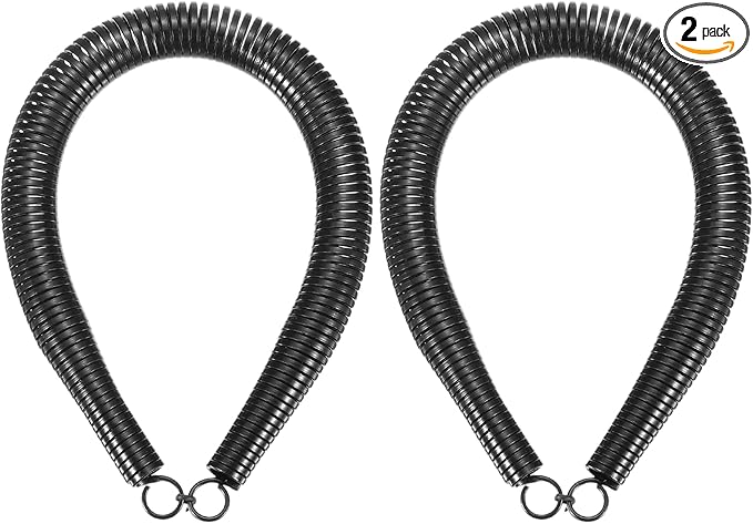 HARFINGTON 2pcs PVC Spring Tube Bender 21mm OD 420mm Long B Type Conduit Pipe Bender Bending Spring for Pipe Bending Devices in Home Hydropower, Black