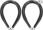 HARFINGTON 2pcs PVC Spring Tube Bender 21mm OD 420mm Long B Type Conduit Pipe Bender Bending Spring for Pipe Bending Devices in Home Hydropower, Black