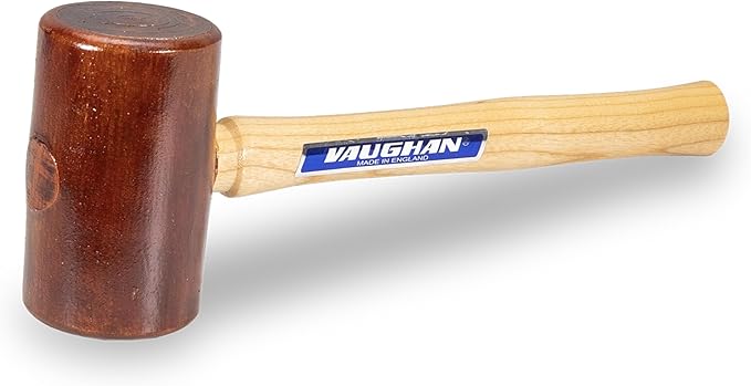 VAUGHAN Rawhide Mallet, Non Marring, Hardwood Handle, 1.5 Lbs, RM275, VN58222
