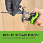 Greenworks 24V Cordless Brushless Reciprocating Saw, 3,000 SPM, 1" Stroke Length, Compact Design, Includes 2.0Ah Battery & Charger