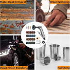 1/4"" Pneumatic Die Grinder with 22 Grinding Discs, 90° Angle Air Die Grinder, Precision Grinder for Polish Finish Burr Rust Paint Removal, X2K-57U-BVY683