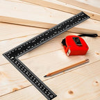 Professional 8x12 Inch Carpenter Square - Heavy-Duty Carbon Steel Framing Tool with Dual-Scale (Imperial/Metric), Rust-Resistant Right Angle Ruler for Carpentry, Roofing & Layouts