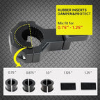 0.75 to 1.25" Bar Clamps Heavy Duty for UTV/ATV/Snowmobile/Motorcycle/Scooter Handlebar Mount(2Pack)