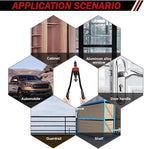 AOBEN 16" Rivet Nut Tool, Professional Hand Rivet Nut Setter Kit with 12 Interchangeable Metric & SAE Mandrels, 145Pcs Rivnuts and Rugged Carrying Case